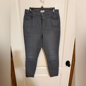 High Rise Skinny Jeans Charcoal/Gray
